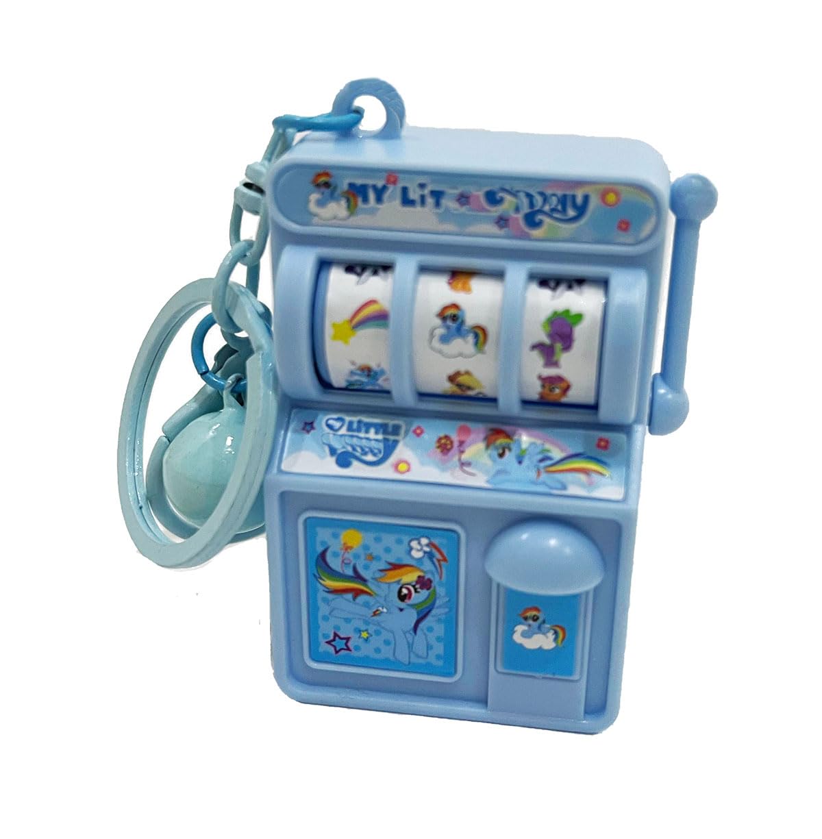 Mini Pocket Toy Slot Machine Keychain for Kids | Cute Interactive Fidget Toy | Random Colour & Design