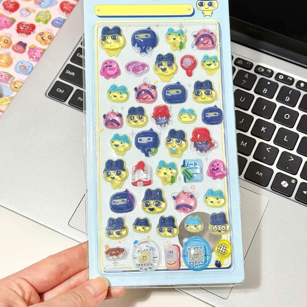 Cute 3D Puffy Cartoon Stickers