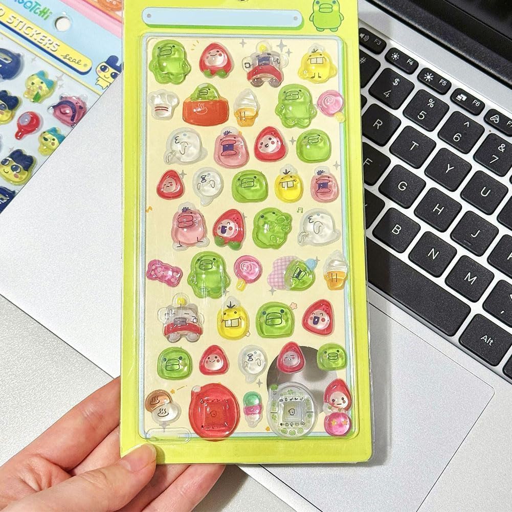Cute 3D Puffy Cartoon Stickers