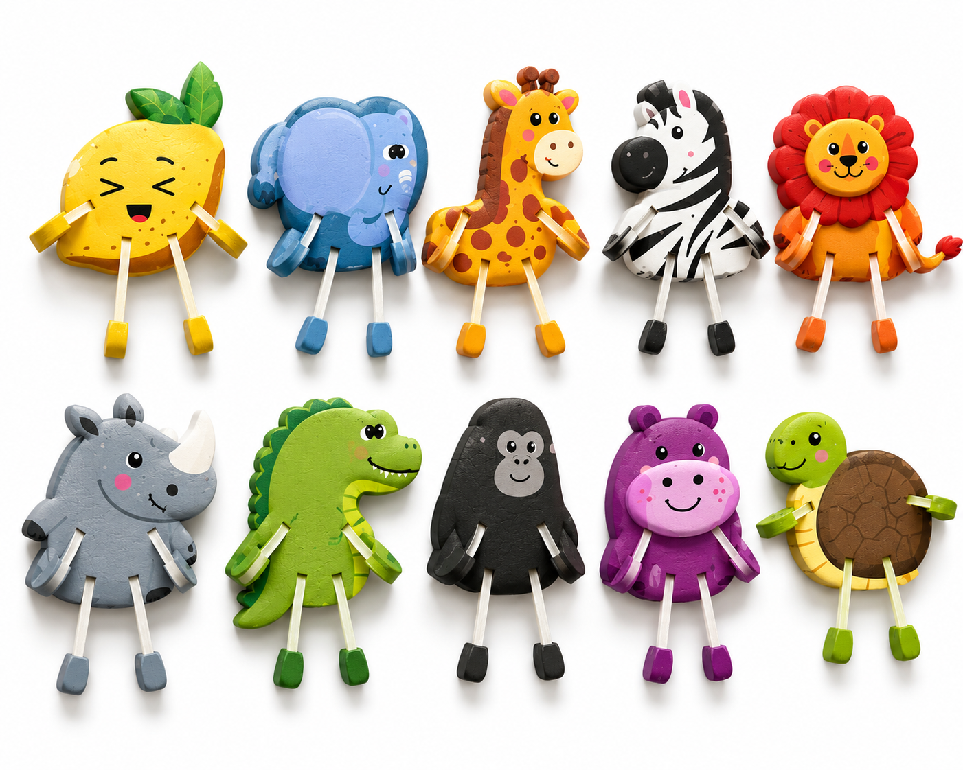 Kids Animal Puzzle Toy Set – 10 Piece