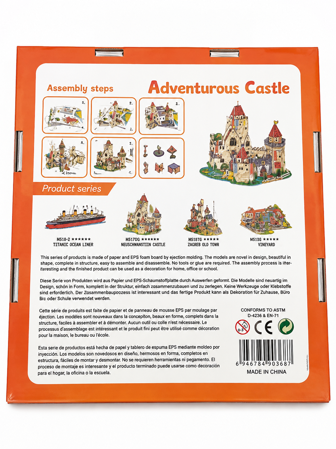DIY 3D Foam Puzzle Model Kit