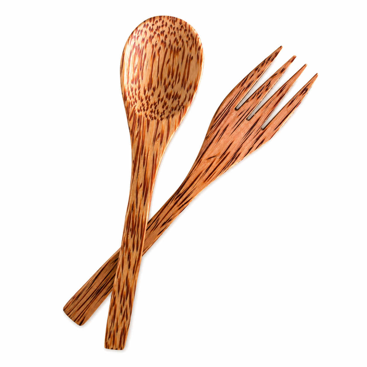 Handcrafted Coconut Wood Spoon & Fork Set