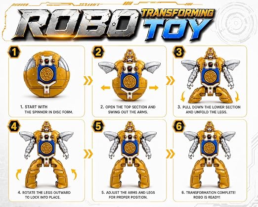 Robot Transforming Toy for Kids