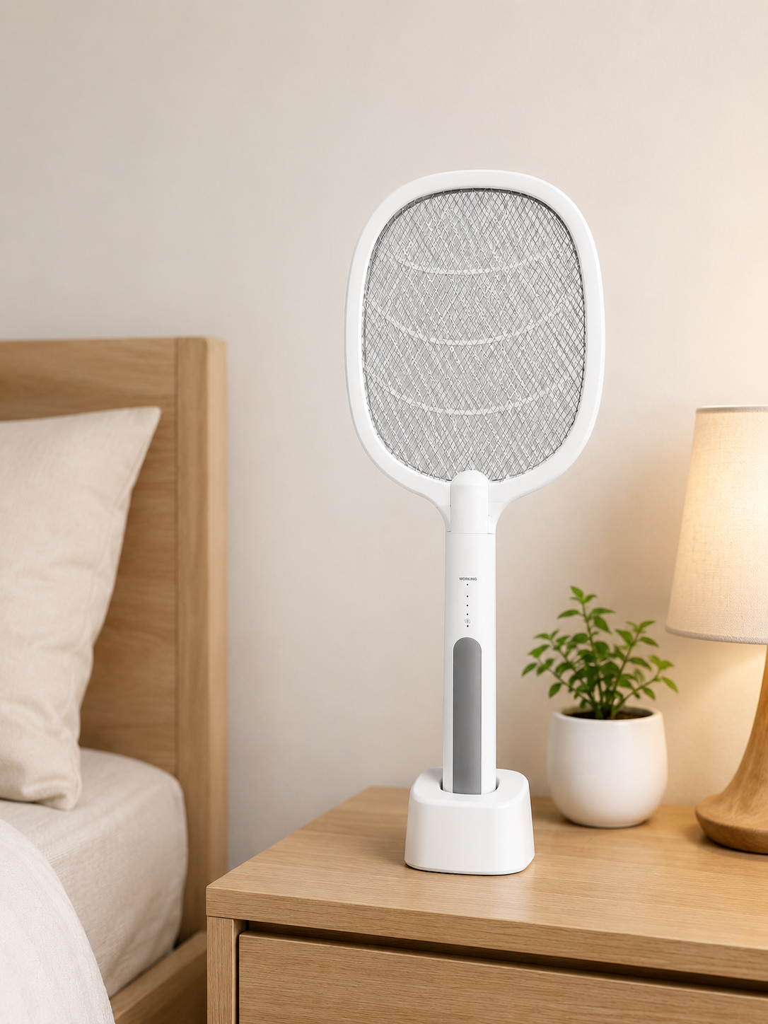 Electric Mosquito Swatter With Holder