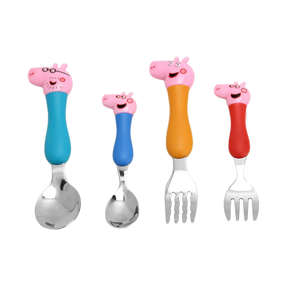 Pe-Pa Stainless Steel Pink Spoon - 4 in 1