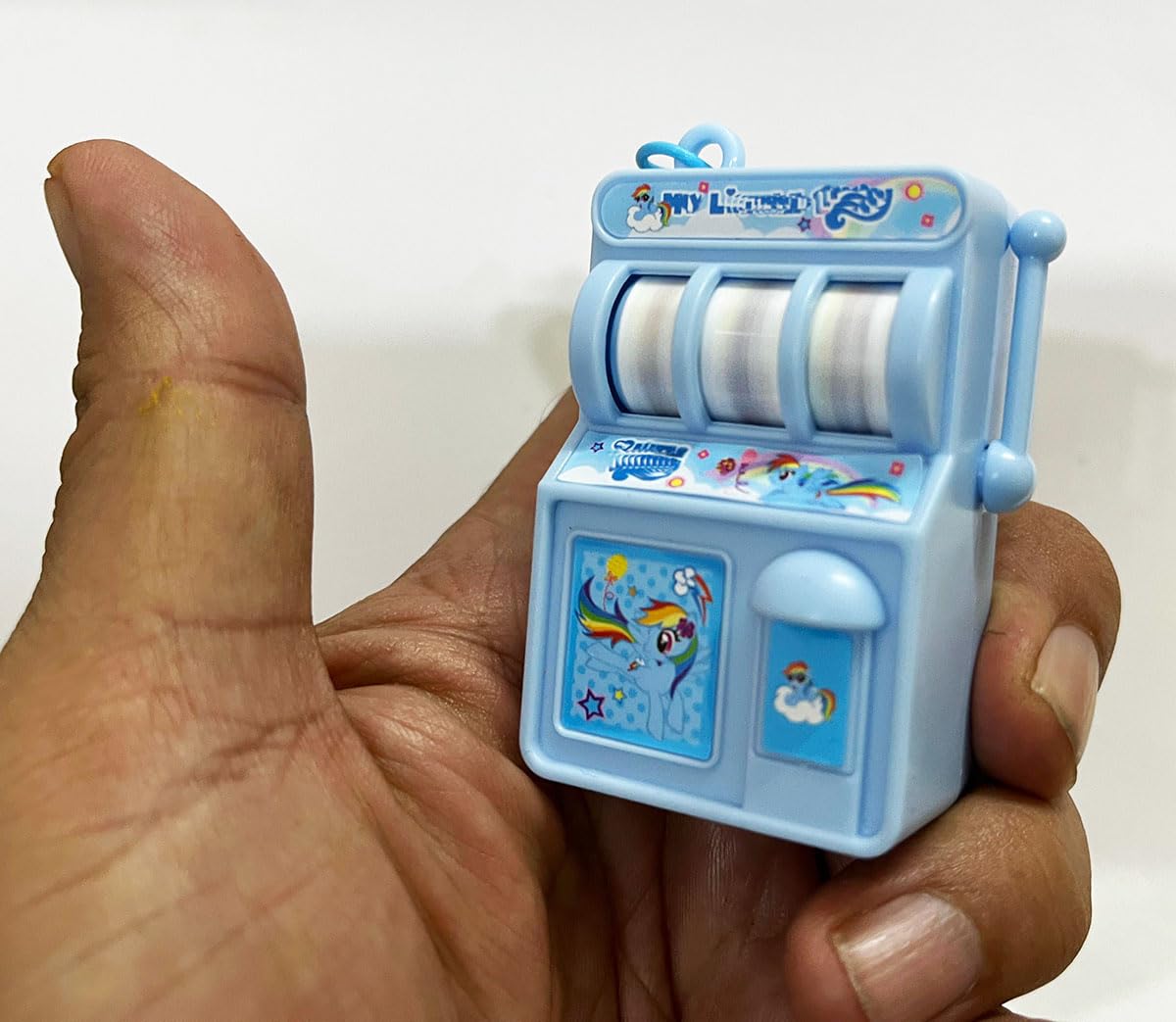 Mini Pocket Toy Slot Machine Keychain for Kids | Cute Interactive Fidget Toy | Random Colour & Design