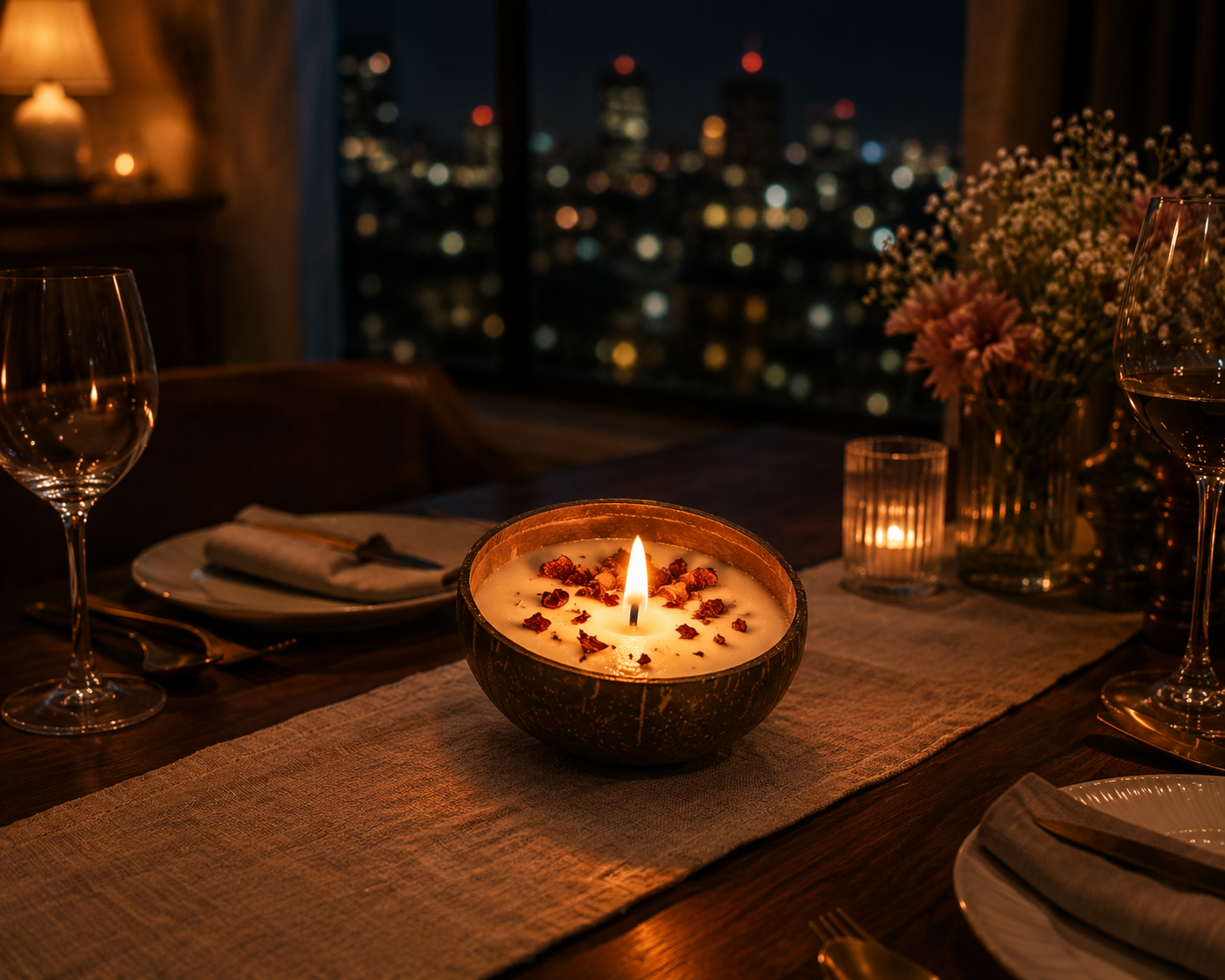 Eco-Friendly Home Décor & Aroma Candle  (pack of 2)