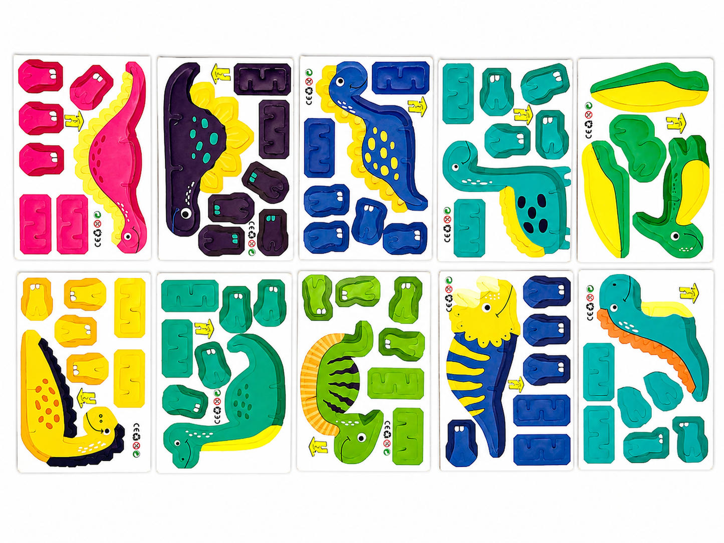 Kids Animal Puzzle Toy Set – 10 Piece