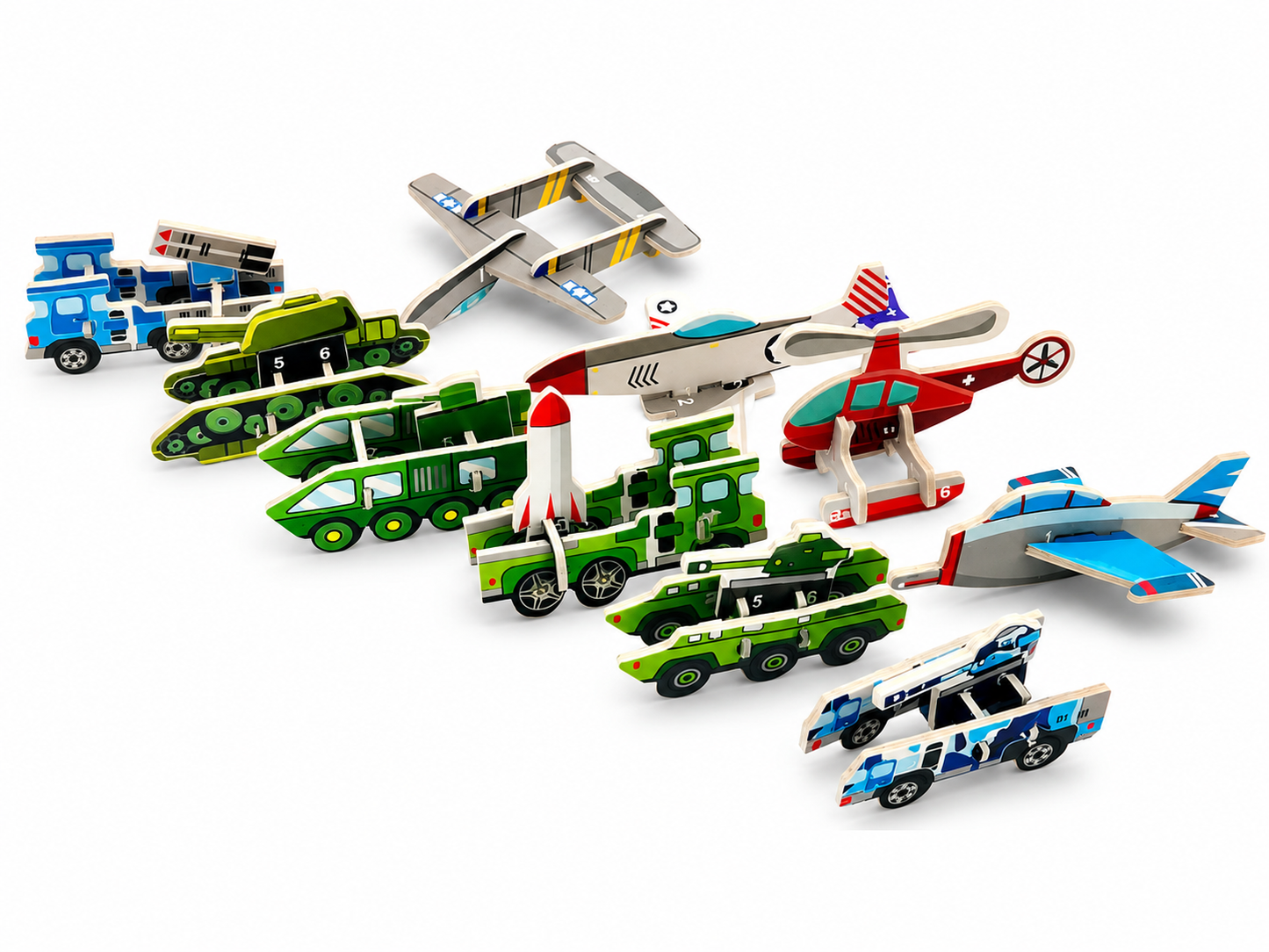 DIY 3D Foam Vehicle Puzzle Set
