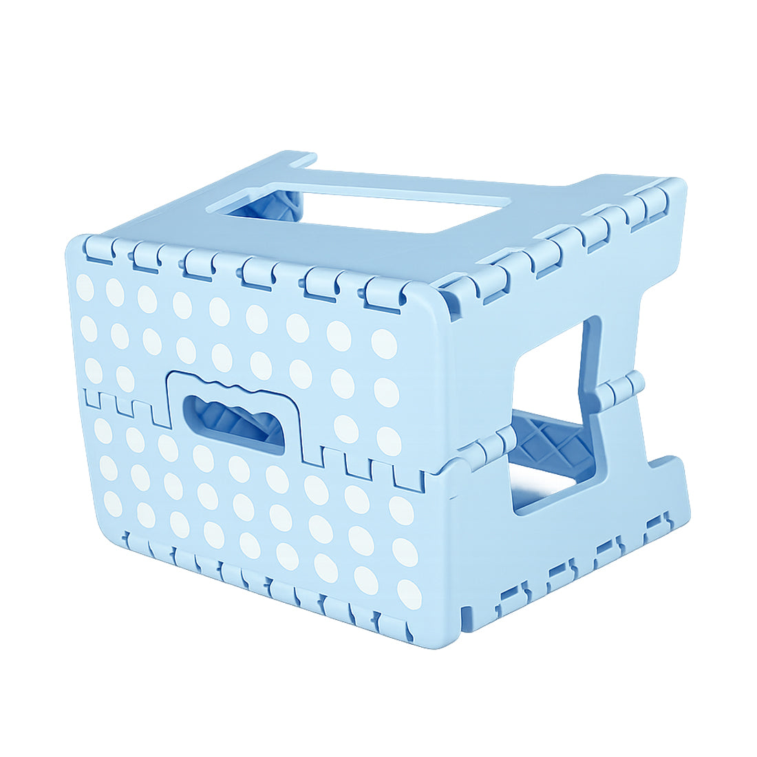Kids Foldable Collapsible Plastic Stool with Non-Slip Surface (Blue)
