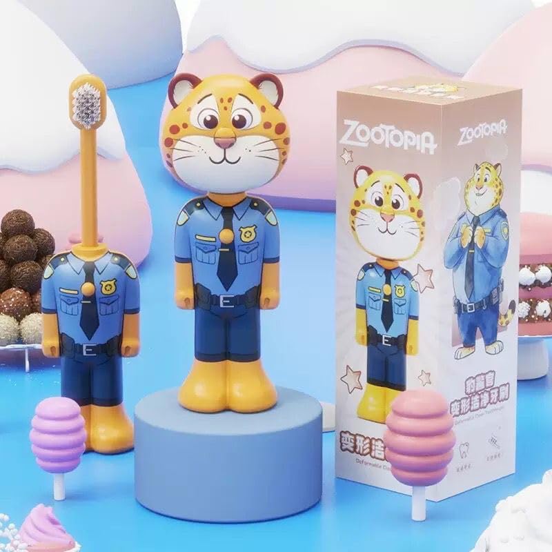 Cartoon Kids Toothbrush Holder with Toothbrush