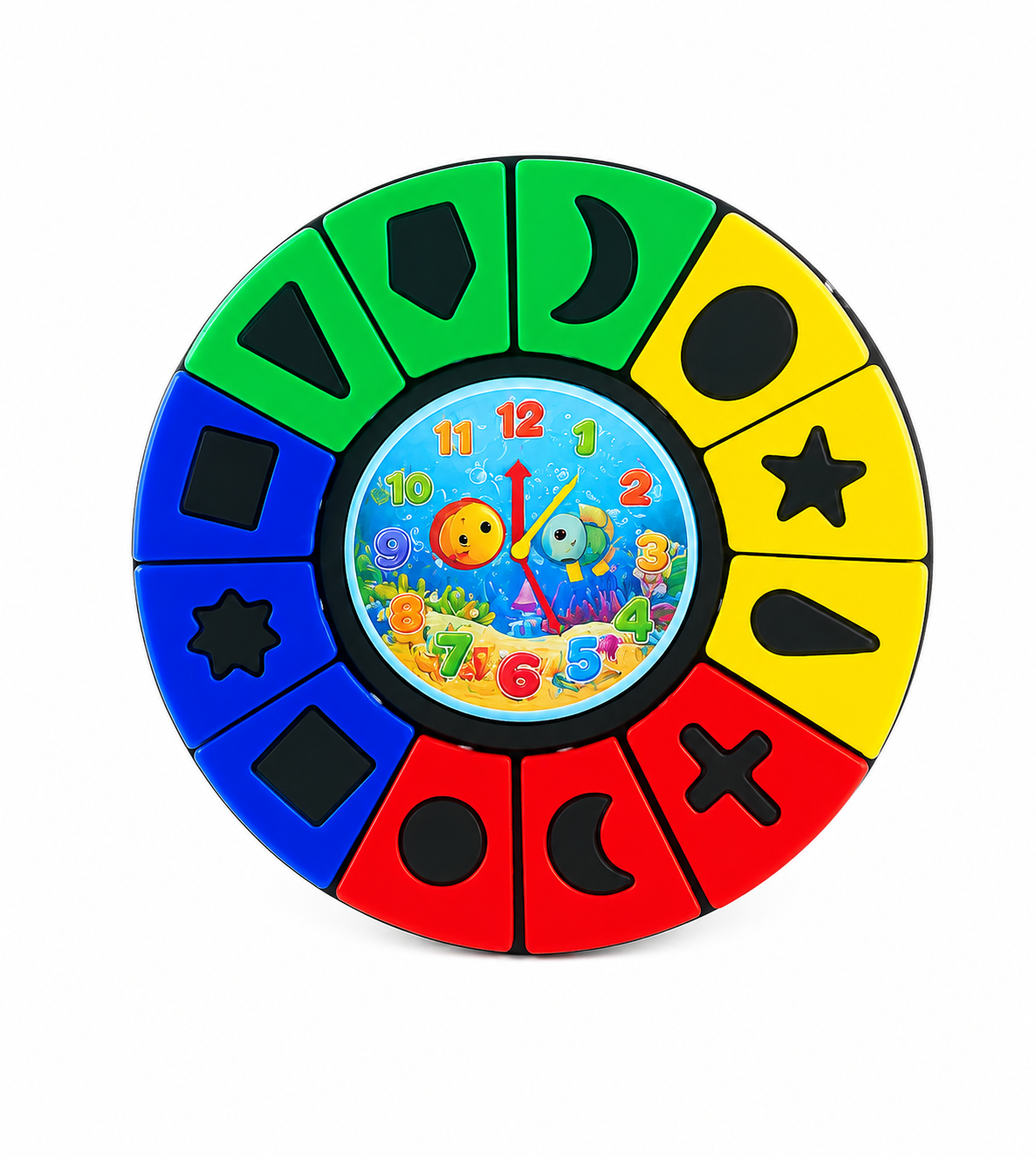Shape & Color Learning Puzzle Clock for Kids