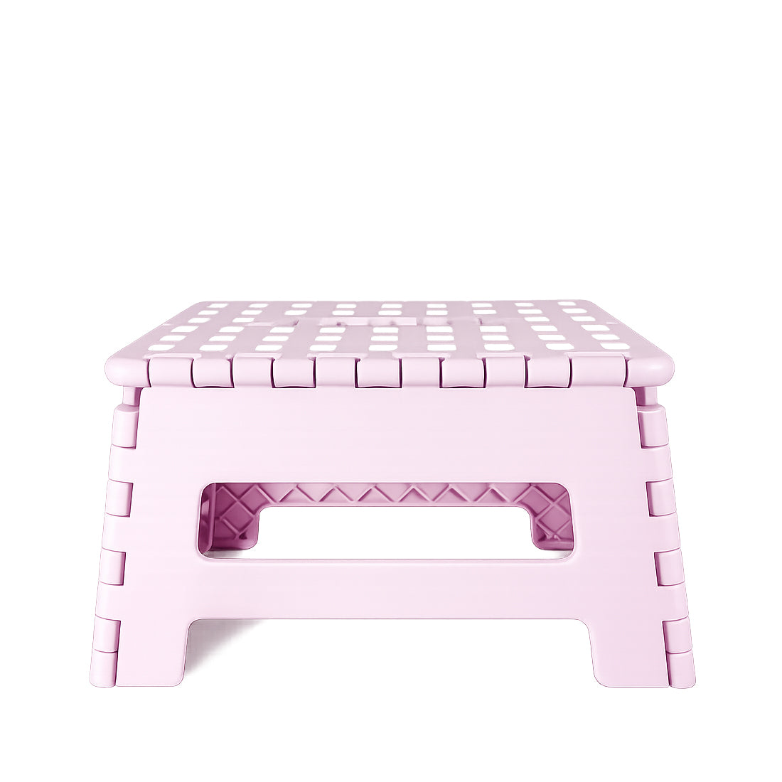 Kids Foldable Collapsible Plastic Stool with Non-Slip Surface (Pink)