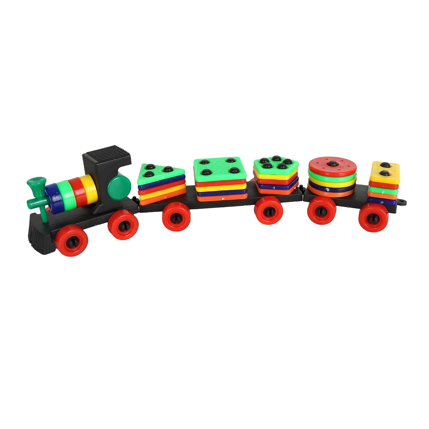 Geometric Train Stacking Toy