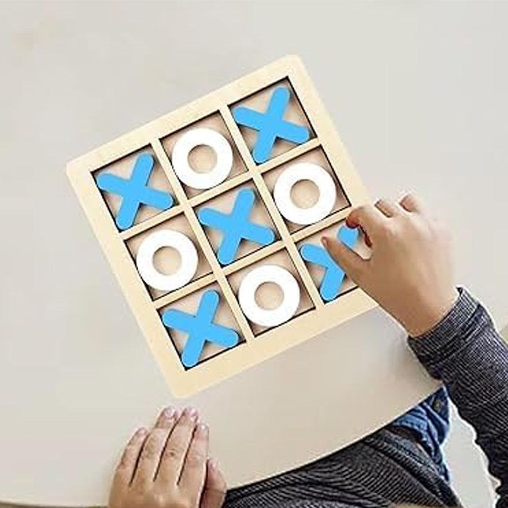 Wooden Tic Tac Toe Game – Premium X O Game